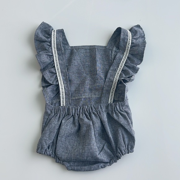 Gray Romper open on the back - Picture 6 of 10